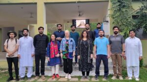 Volunteers from Progressive Climate Foundation conducting a Clean-Up Drive at Margalla Hills on Earth Day to reduce plastic pollution.
