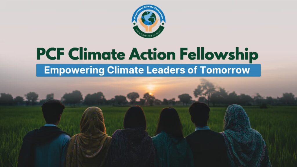 Illustration representing the PCF Climate Action Fellowship, highlighting intersectional climate justice and youth empowerment