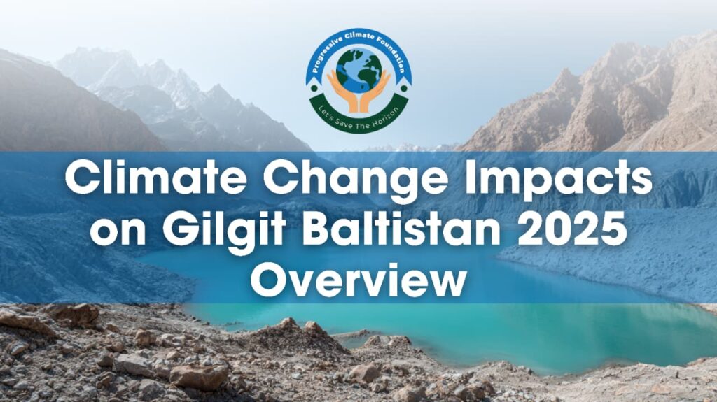 Illustration showing projected climate change impacts on Gilgit-Baltistan in 2025